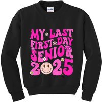 My Last First Day Senior 2025 Back To School Class Kids Sweatshirt