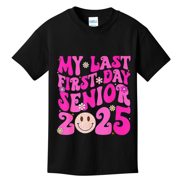 My Last First Day Senior 2025 Back To School Class Kids T-Shirt