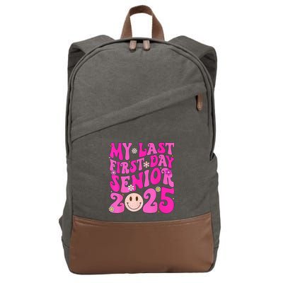 My Last First Day Senior 2025 Back To School Class Cotton Canvas Backpack