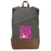 My Last First Day Senior 2025 Back To School Class Cotton Canvas Backpack