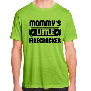 Mommys Little Firecracker Funny Mothers Day Funny Gift Adult ChromaSoft Performance T-Shirt