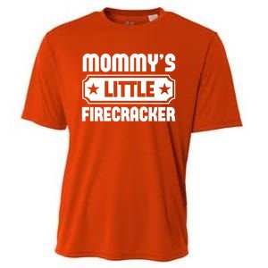 Mommys Little Firecracker Funny Mothers Day Funny Gift Cooling Performance Crew T-Shirt