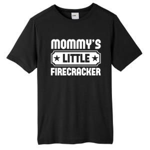 Mommys Little Firecracker Funny Mothers Day Funny Gift Tall Fusion ChromaSoft Performance T-Shirt