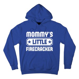 Mommys Little Firecracker Funny Mothers Day Funny Gift Hoodie