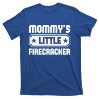 Mommys Little Firecracker Funny Mothers Day Funny Gift T-Shirt