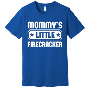 Mommys Little Firecracker Funny Mothers Day Funny Gift Premium T-Shirt