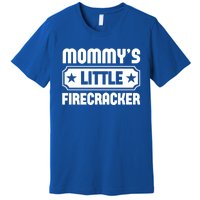 Mommys Little Firecracker Funny Mothers Day Funny Gift Premium T-Shirt