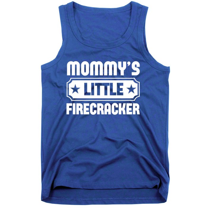 Mommys Little Firecracker Funny Mothers Day Funny Gift Tank Top