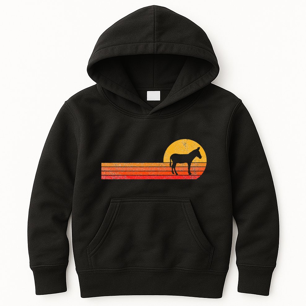 Mule Lover Funny Mule Kids Hoodie