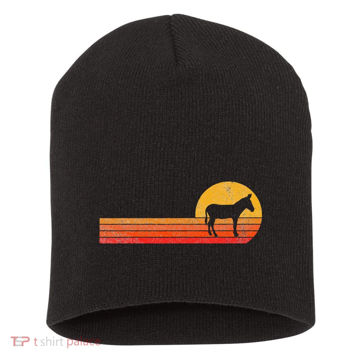 Mule Lover Funny Mule Short Acrylic Beanie