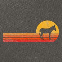 Mule Lover Funny Mule Cotton Canvas Backpack