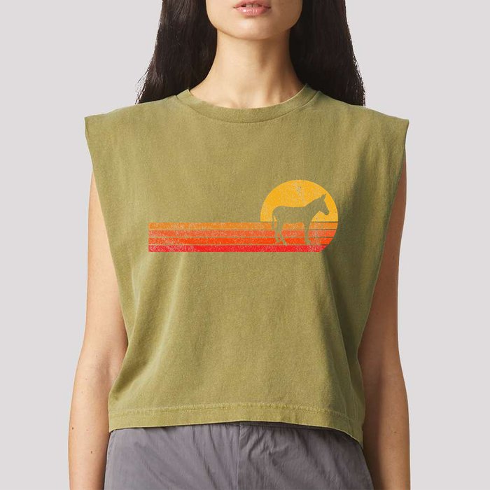 Mule Lover Funny Mule Garment-Dyed Women's Muscle Tee