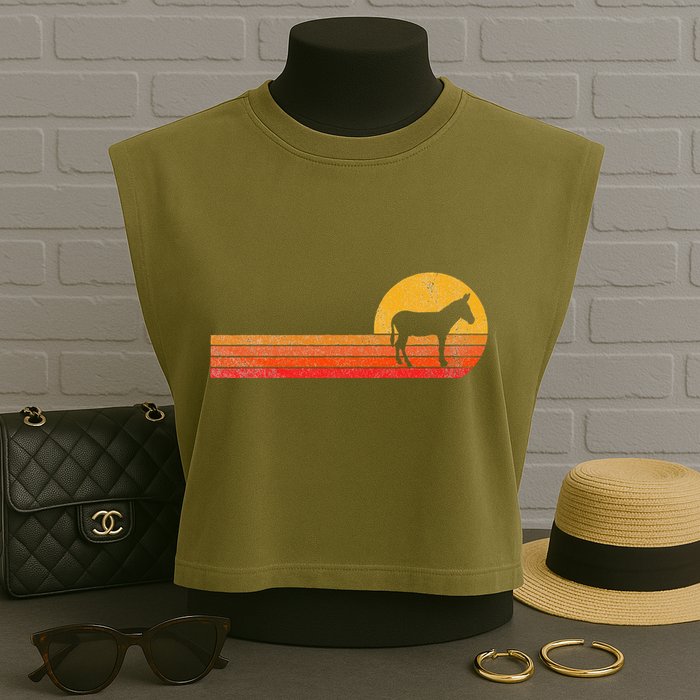 Mule Lover Funny Mule Garment-Dyed Women's Muscle Tee