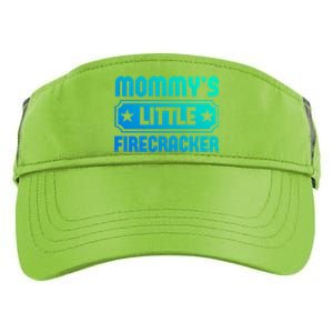 Mommys Little Firecracker Funny Mothers Day Funny Gift Gift Adult Drive Performance Visor