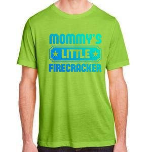 Mommys Little Firecracker Funny Mothers Day Funny Gift Gift Adult ChromaSoft Performance T-Shirt