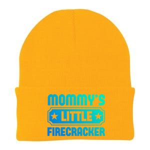 Mommys Little Firecracker Funny Mothers Day Funny Gift Gift Knit Cap Winter Beanie