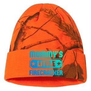 Mommys Little Firecracker Funny Mothers Day Funny Gift Gift Kati Licensed 12" Camo Beanie