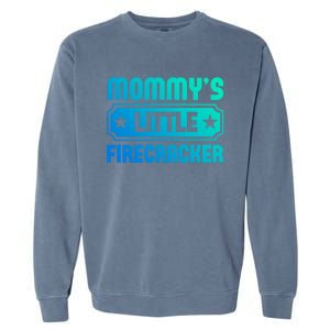 Mommys Little Firecracker Funny Mothers Day Funny Gift Gift Garment-Dyed Sweatshirt