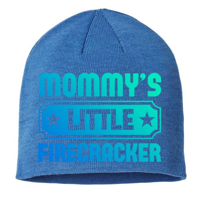 Mommys Little Firecracker Funny Mothers Day Funny Gift Gift Sustainable Beanie