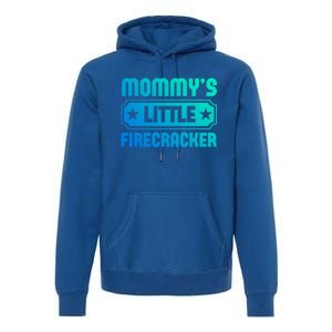 Mommys Little Firecracker Funny Mothers Day Funny Gift Gift Premium Hoodie