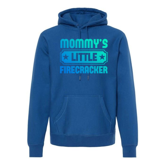 Mommys Little Firecracker Funny Mothers Day Funny Gift Gift Premium Hoodie