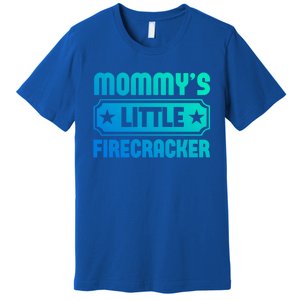 Mommys Little Firecracker Funny Mothers Day Funny Gift Gift Premium T-Shirt