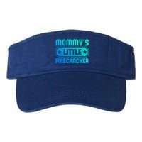 Mommys Little Firecracker Funny Mothers Day Funny Gift Gift Valucap Bio-Washed Visor