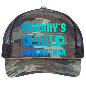 Mommys Little Firecracker Funny Mothers Day Funny Gift Gift Retro Rope Trucker Hat Cap