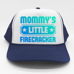 Mommys Little Firecracker Funny Mothers Day Funny Gift Gift Trucker Hat