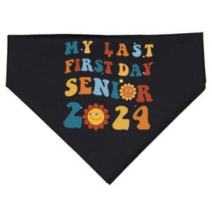 My Last First Day Senior Back To School 2024 1 USA-Made Doggie Bandana