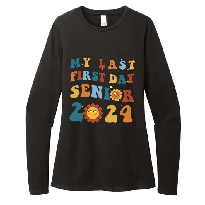 My Last First Day Senior Back To School 2024 1 Womens CVC Long Sleeve Shirt