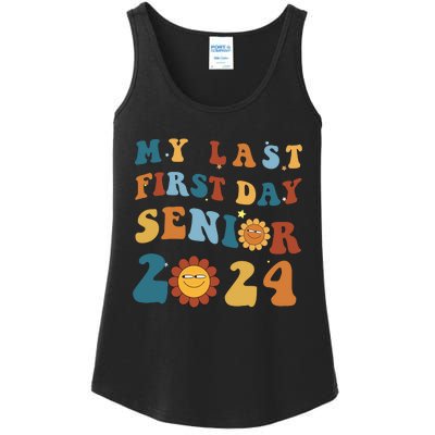 My Last First Day Senior Back To School 2024 1 Ladies Essential Tank