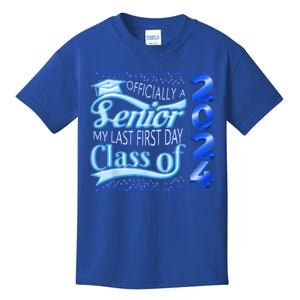 My Last First Day Senior Class Of 2024 Back To School 2024 Kids T-Shirt