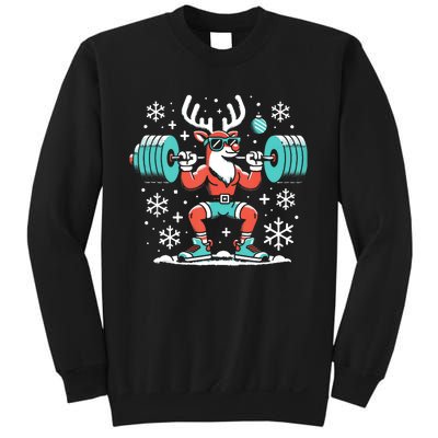 Merry Liftmas Fitness Reindeer Christmas Tank Top Sweatshirt