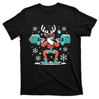 Merry Liftmas Fitness Reindeer Christmas Tank Top T-Shirt