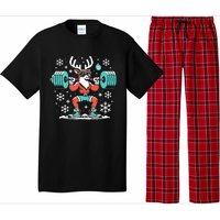 Merry Liftmas Fitness Reindeer Christmas Tank Top Pajama Set