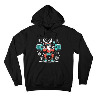 Merry Liftmas Fitness Reindeer Christmas Tank Top Tall Hoodie