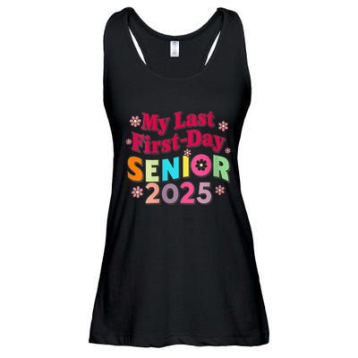 My Last First Day Senior 2025 Back To School Ladies Essential Flowy Tank
