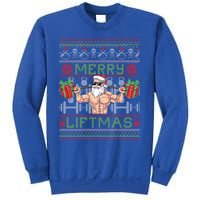 Merry Liftmas Fitness Xmas Santa Ugly Christmas Bodybuilder Cute Gift Sweatshirt