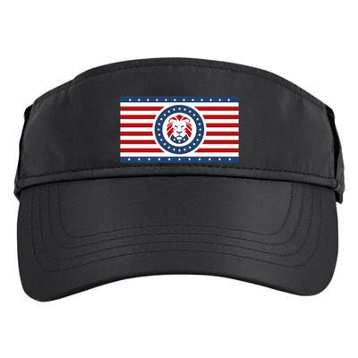 Maga Lion Flag The Patriot Party We The People Gift Adult Drive Performance Visor