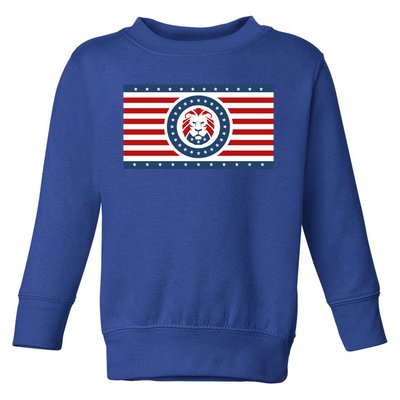 Maga Lion Flag The Patriot Party We The People Gift Toddler Sweatshirt