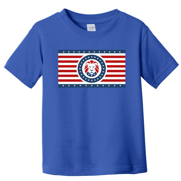 Maga Lion Flag The Patriot Party We The People Gift Toddler T-Shirt