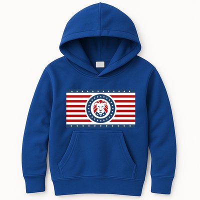 Maga Lion Flag The Patriot Party We The People Gift Kids Hoodie