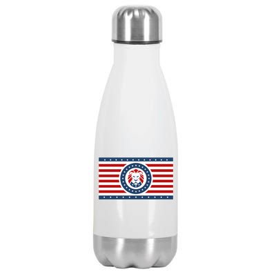 Maga Lion Flag The Patriot Party We The People Gift Stainless Steel Insulated Water Bottle