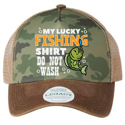 My Lucky Fishing Do Not Wash Funny Fish Angling Legacy Tie Dye Trucker Hat