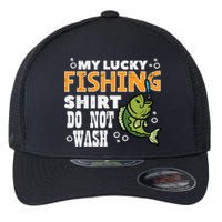 My Lucky Fishing Do Not Wash Funny Fish Angling Flexfit Unipanel Trucker Cap