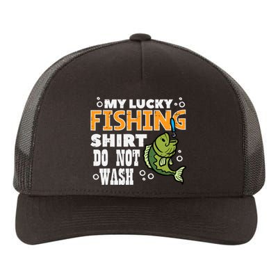 My Lucky Fishing Do Not Wash Funny Fish Angling Yupoong Adult 5-Panel Trucker Hat