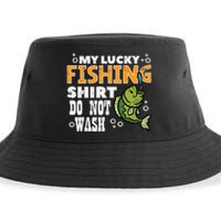 My Lucky Fishing Do Not Wash Funny Fish Angling Sustainable Bucket Hat