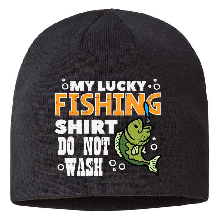 My Lucky Fishing Do Not Wash Funny Fish Angling Sustainable Beanie