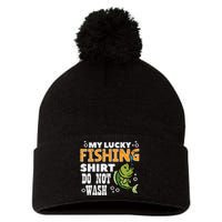 My Lucky Fishing Do Not Wash Funny Fish Angling Pom Pom 12in Knit Beanie